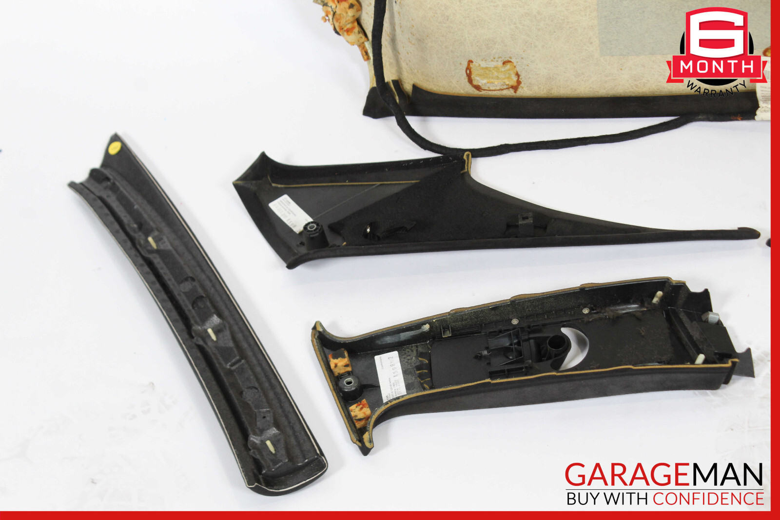 03-13 Maserati Quattroporte M139 Roof Headliner Pillar Set Trim Suede OEM