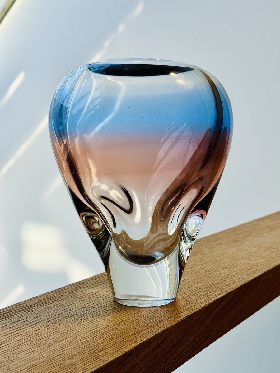 Czechoslovakian Moser Vladimir Mika Bohemian Art Glass Vase