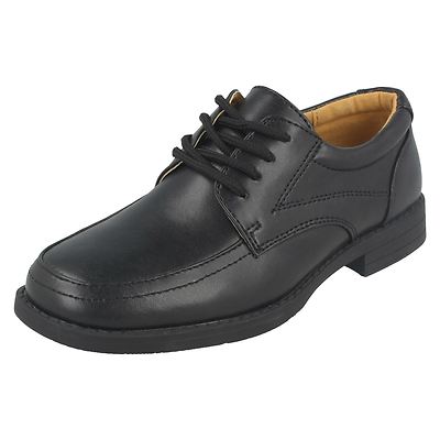 SALE Boys N1117 Black Lace Up School Shoes by Cool School