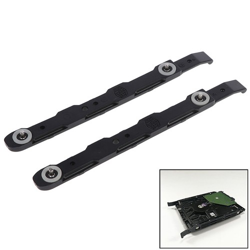 2pcs New Black Chassis Hard Drive Mounting Plastic Rails for Cooler Master=s= - Afbeelding 6 van 9