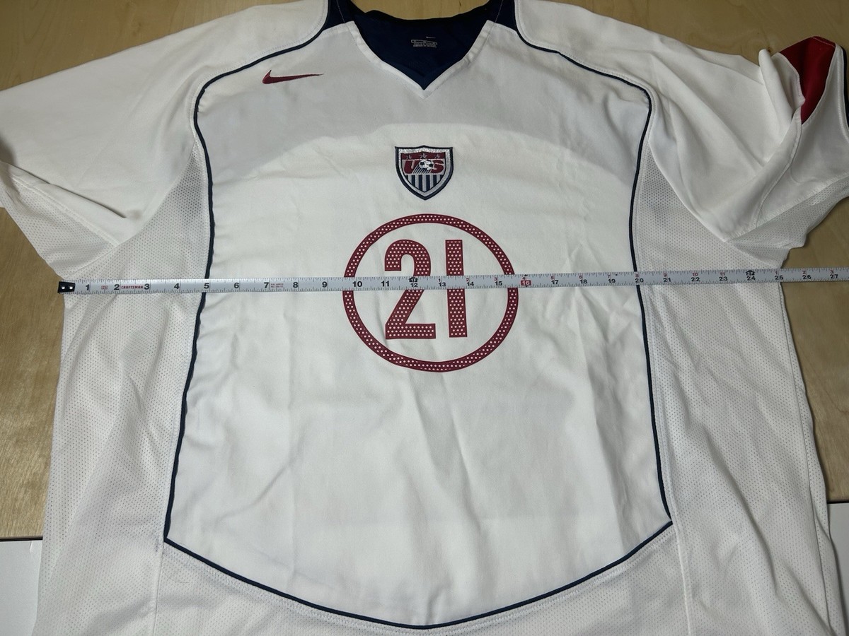 Nike 2004 Nike USA Soccer Jersey Landon Donovan #21 XL USMNT Word