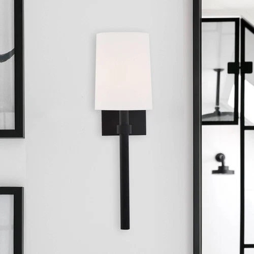 Crystorama Bromley 18 1/4" High Black Forged Wall Sconce - Picture 1 of 9