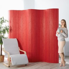 Divisorio divisorio paravento bambù rosso privacy divisorio Homestyle4u