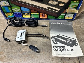 MATTEL INTELLIVISION CONSOLE VINTAGE VIDEO GAME SYSTEM COMPLETE IN BOX W/6 GAMES