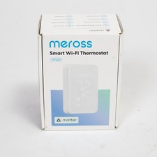 Termostato Meross Smart Wi-Fi MTS215 Matter Line Voltaje 240V 16A Pared Blanca