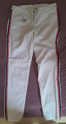 Damen Twillhose maritim, Blue Motion Oeko-Tex, Größe 44. Weiß