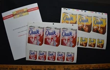 [ 1970s - 1980s Nestle Quik - Salesman / Marketing Papers - Vintage Design ]