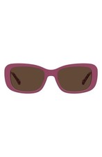 New Love Moschino Women 55mm Rectangular Sunglasses Authentic Fuchsia