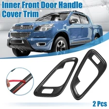 2pcs Black Inner Front Door Handle Patch Cover for Chevrolet Colorado 2015-2022