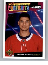 2020-21 Upper Deck UD Portraits #P80 Michael McNiven (ref 135703)