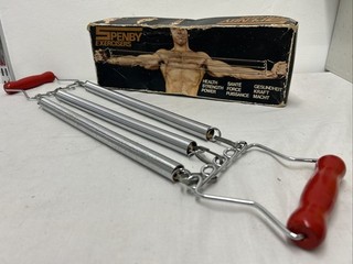 Vintage Spenby Exercisers 3 Spring Chest Expander With Original Box