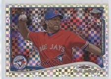 2014 Topps Chrome X-Fractor RA Dickey #104 8b2