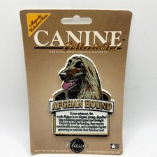 Canine Collectibles Vintage Classic Magnet Co 1998 AFGHAN HOUND magnet Made USA