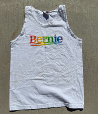 Women's Bayside Made in the USA Bernie Sanders LGBTQ+ Tank Top Med