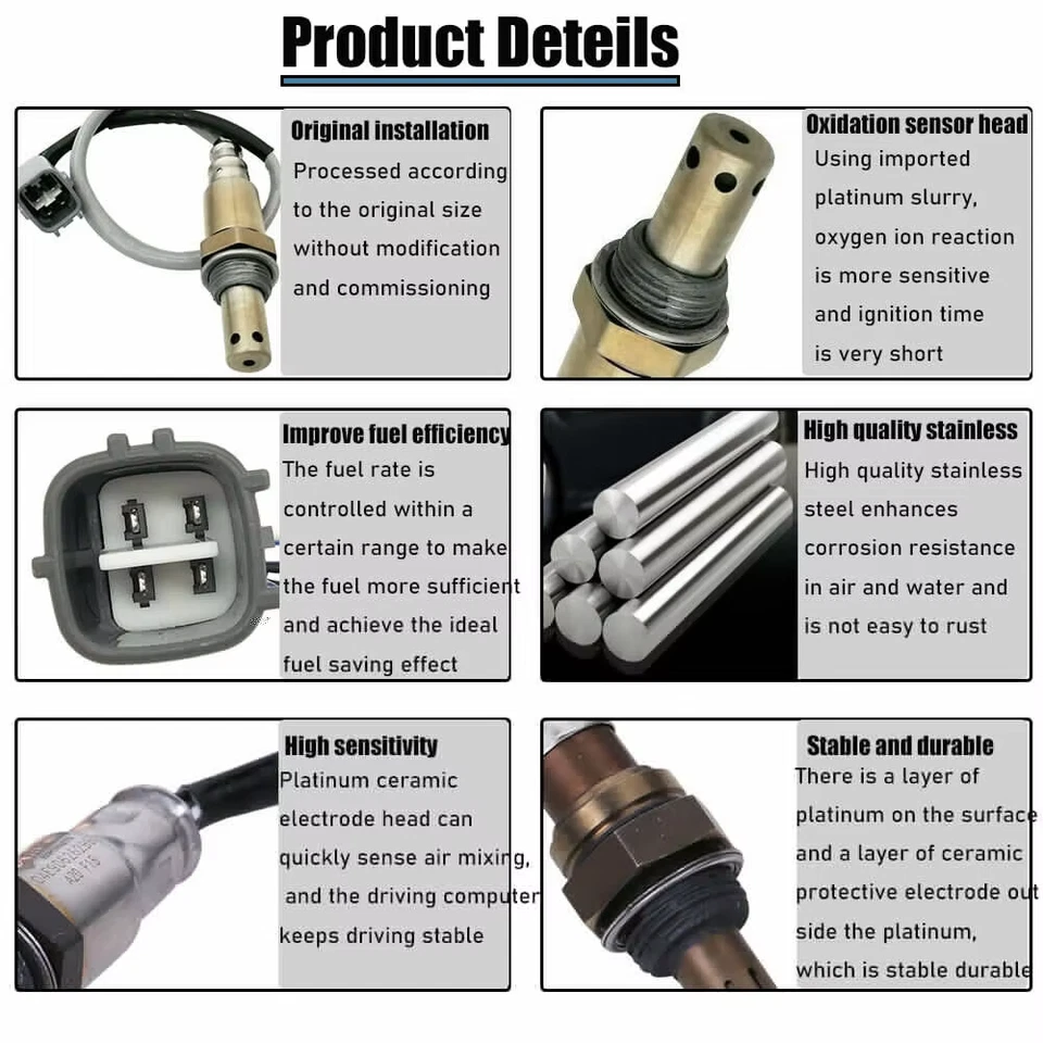 Genuine For Toyota 89467-12010 FRONT Oxygen Sensor Foto 2 de 4