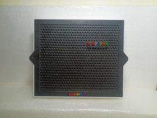 Lite  Brite Battery Operated Peg Board BOARD ONLY no pegs Works Perfect 8" x 9"