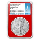 2024-W $1 1-oz Burnished American Silver Eagle NGC MS70 FDI First Label Red Core
