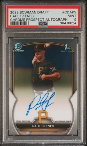 2023 Bowman Draft Paul Skenes Chrome Prospect Auto #CDA-PS PSA 9