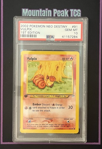 Vulpix (1st Edition) graded PSA 10 for sale on eBay