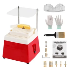 Stain Glass Grinder with Double Layer: 110V 4200RPM Stained Glass Starter Kit