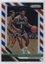 2018-19 Panini Prizm Red White & Blue Prizm Oscar Robertson #125 HOF 12g7