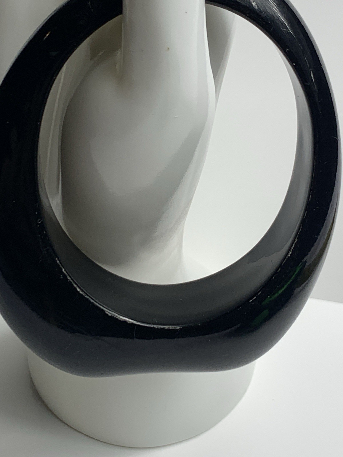 Elegant Black Solid Statement Bangle Bracelet – B… - image 3