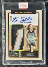 2025 Panini One and One WNBA Breanna Stewart Jersey Patch Auto Gold /10 SEALED