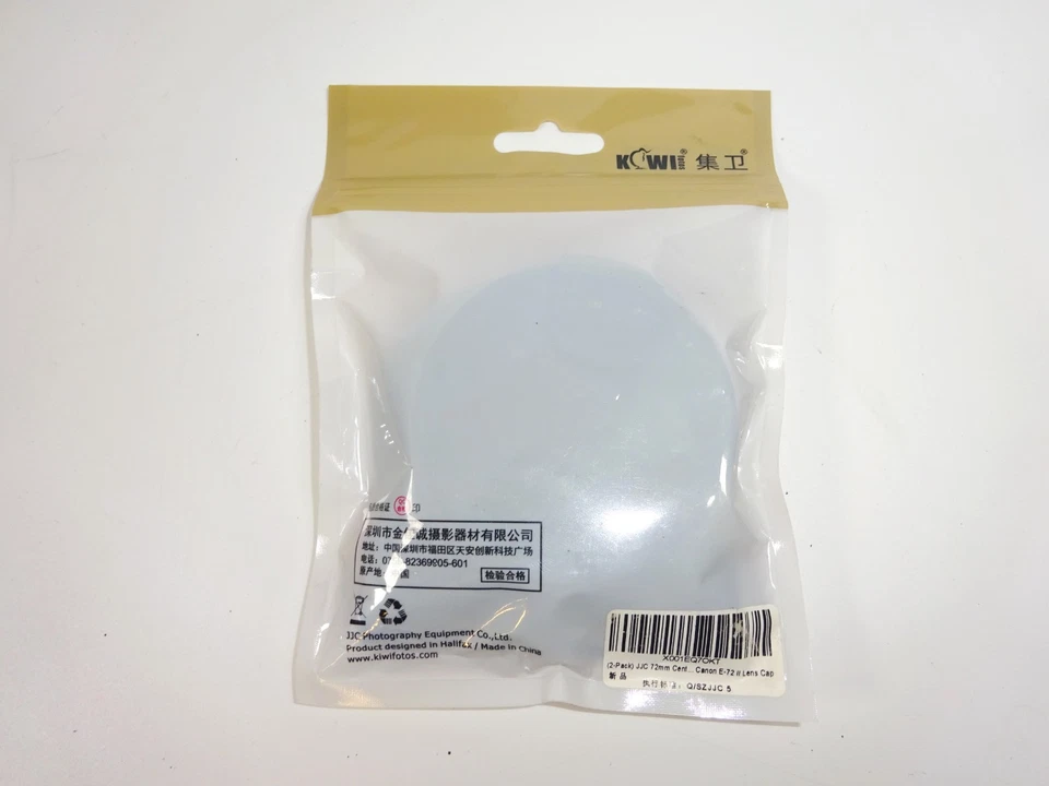 JJC Canon EOS E-72II Front Lens Snap-On Cap Cover Dust Protector 72mm (Set of 2) - Image 3 of 4
