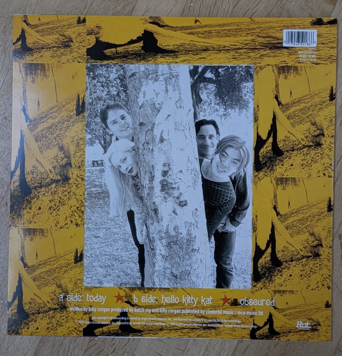 12” Smashing Pumpkins Today HUTT37 	HUT /00250 Smashing Pumpkins – Today – Vinyl (12