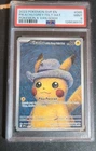 Pikachu Grey Felt Hat 2023 SVP #085 Van Gogh Promo Pokémon Card Mint PSA 9