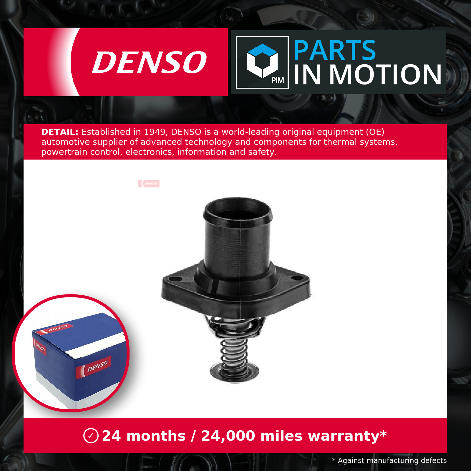Coolant Thermostat fits CITROEN XSARA PICASSO N68 2.0 03 to 12 Denso 1338A0 New - Image 14