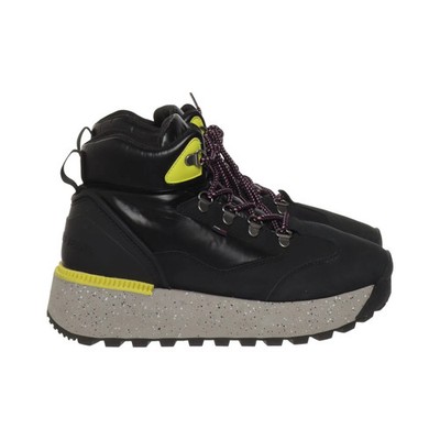 Tommy Hilfiger, Schnürstiefel, Größe: 39, Schwarz/Grau/Gelb, Leder, Damen #VvU