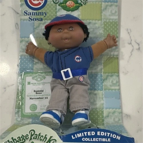 Cabbage Patch Kids Sammy Sosa Chicago Cubs Limited Edition 8" Doll 1999