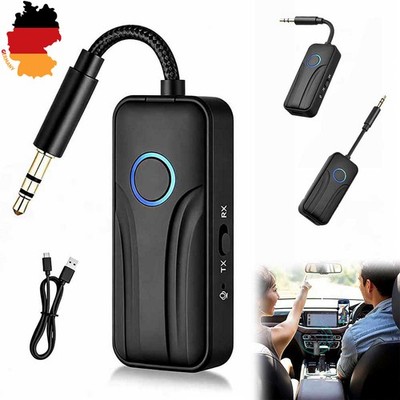 Bluetooth Transmitter Empfänger 3.5mm Audio Sender Adapter. USB TV PC Kopfhörer