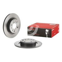 2X Brembo Bremsscheibe Hinterachse Prime Line - Uv Coated FüR Fiat