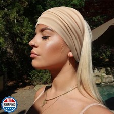 AQOKKA Extra Wide Headbands for Women Large Turban Headband Non Slip Boho Ela...