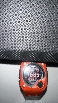 Casio G-Shock G-8000 Watch 40x40mm Orange Red Rare Limited Vintage