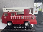 Vintage Tonka 17” Snorkel Fire Bucket Truck Pressed Steel With Ladder & Hoses