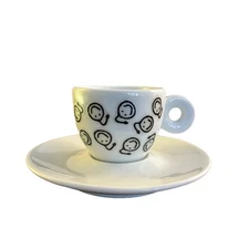 Illy Art Collection 2001 Artistas do Brasil Espresso Cup & Saucer #03413 by IPA