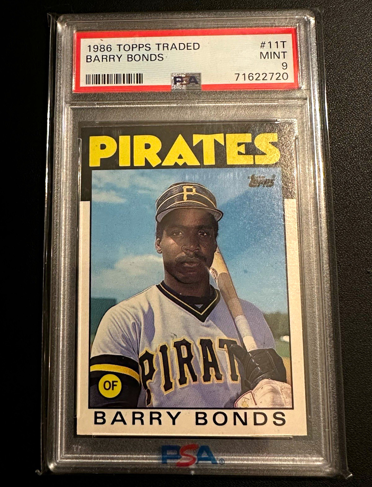 Topps 1986 Traded Barry Bonds #11T Rookie PSA 9 Pittsburgh Pirates