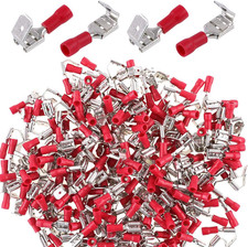 50Pcs 22-16 Gauge Semi Insulated Piggy Back Spade Insulated Quick Splice Crimp