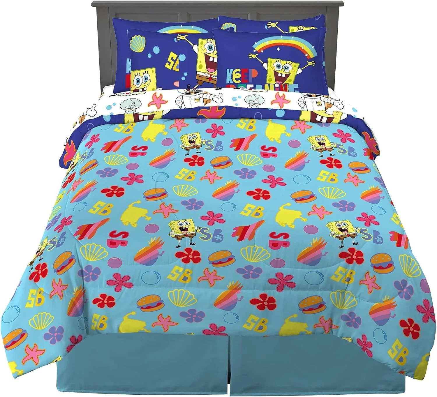 SpongeBob SquarePants Kids Bedding Set, Full Size