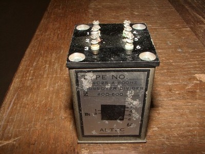 Vintage altec lansing crossover divider no. 9025 mono 800 hz audio speaker mod