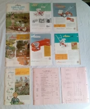 Vintage Lot 7 ARIENS Jet & Rocket Rotary Garden Roto Tiller Brochures & Pricing
