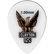Clayton Acetal Small Teardrop Guitar Picks 1.0 mm 1 Dozen