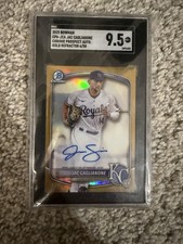 2025 Bowman Chrome Prospects Jac Caglianone  Gold Refractor /50 (RC) Auto