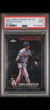 2024 Topps Chrome Update Sapphire Edition Shohei Ohtani 123 Black 10/10 PSA 9 🔥