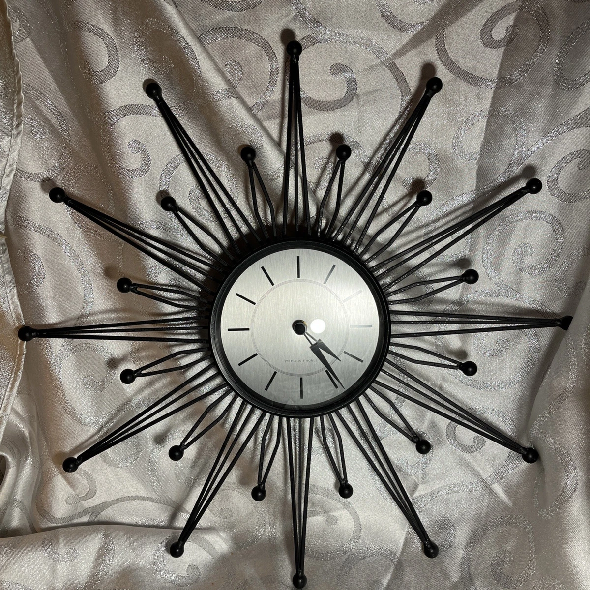 Starburst Sunburst Wall Clock In Collectible Wall Clocks 1930-1969
