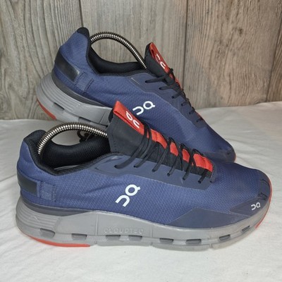 On Cloud Running Cloudnova Form 1 HTF Denim Red Men's Running Shoes Size 10.5 