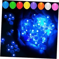 100pcs LED Balloon Light, Round LED Ball Lamp Tiny Led Lighting 100PCS Blue